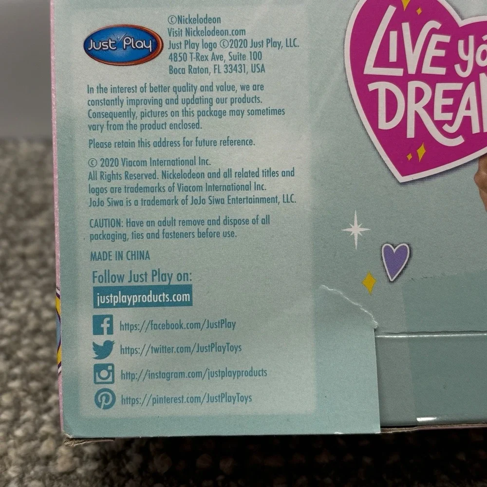 JoJo Siwa Fashion Doll Nickelodeon TV Inch‎ Doll NIB